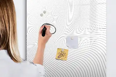 Tablica magnetyczna suchościeralna w szare linie