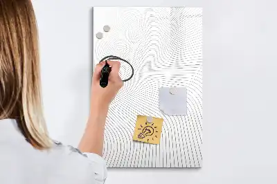 Tablica magnetyczna suchościeralna w szare linie