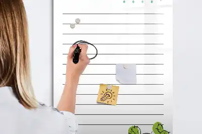 Tablica suchościeralna magnetyczna z listą rzeczy do zrobienia