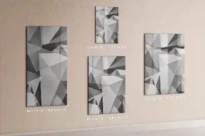 Tablica suchościeralna magnetyczna z motywem abstrakcji geometrycznej