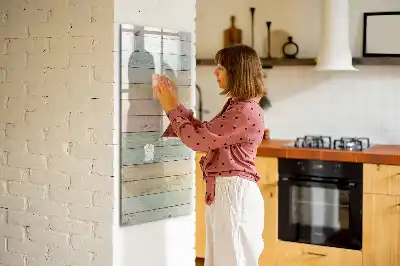 Tablica suchościeralna magnetyczna w wersji pastelowe deski