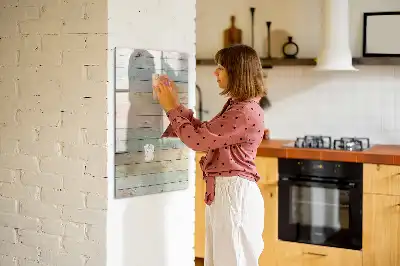 Tablica suchościeralna magnetyczna w wersji pastelowe deski