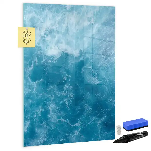 Tablica suchościeralna magnetyczna z motywem woda morze ocean