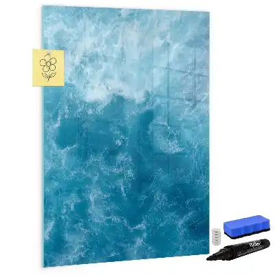 Tablica suchościeralna magnetyczna z motywem woda morze ocean
