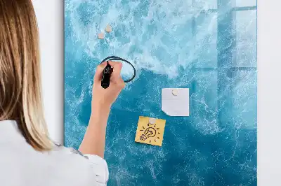 Tablica suchościeralna magnetyczna z motywem woda morze ocean