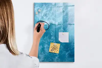 Tablica suchościeralna magnetyczna z motywem woda morze ocean