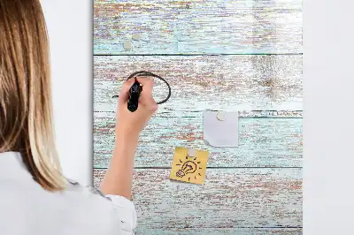 Tablica suchościeralna magnetyczna w pastelowej kolorystyce
