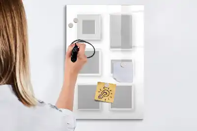 Tablica magnetyczna suchościeralna w ramce na zdjęcia