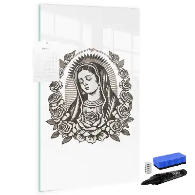 Tablica suchościeralna magnetyczna z motywem Matki Boskiej z Guadalupe