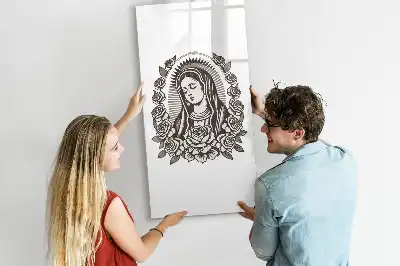 Tablica suchościeralna magnetyczna z motywem Matki Boskiej z Guadalupe