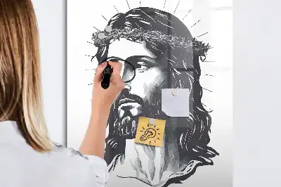 Tablica magnetyczna suchościeralna z motywem Jezusa Chrystusa