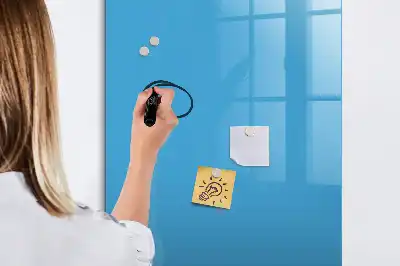 Tablica suchościeralna magnetyczna w kolorze niebieskim