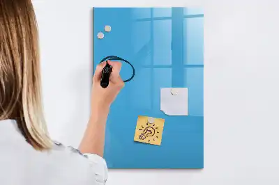Tablica suchościeralna magnetyczna w kolorze niebieskim