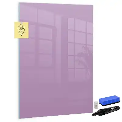 Tablica suchościeralna magnetyczna w kolorze liliowym