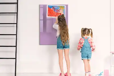 Tablica suchościeralna magnetyczna w kolorze liliowym