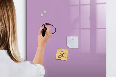 Tablica suchościeralna magnetyczna w kolorze liliowym