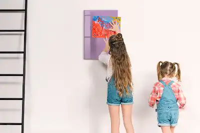 Tablica suchościeralna magnetyczna w kolorze liliowym