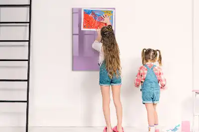 Tablica suchościeralna magnetyczna w kolorze liliowym