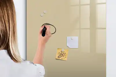 Tablica suchościeralna magnetyczna w kolorze beżowym
