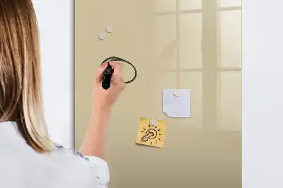 Tablica suchościeralna magnetyczna w kolorze beżowym