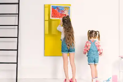 Tablica magnetyczna suchościeralna w kolorze jasnożółtym