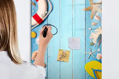 Tablica suchościeralna magnetyczna zestaw dla entuzjasty plażowania
