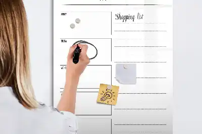 Tablica suchościeralna magnetyczna tygodniowy planer posiłków