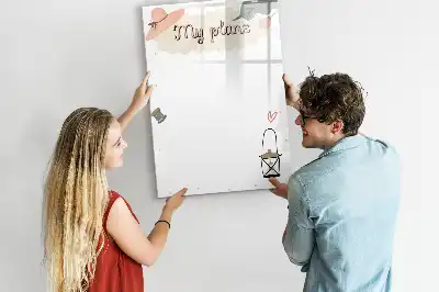 Tablica magnetyczna suchościeralna z serii Moje plany