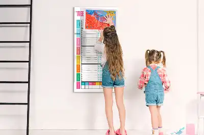 Tablica suchościeralna magnetyczna tygodniowy planer posiłków