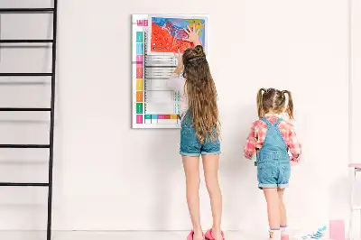 Tablica suchościeralna magnetyczna tygodniowy planer posiłków