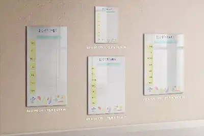 Tablica suchościeralna magnetyczna tygodniowy planer posiłków