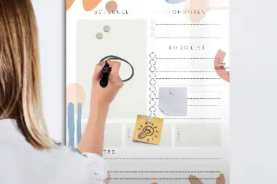 Tablica magnetyczna suchościeralna planer dzienny
