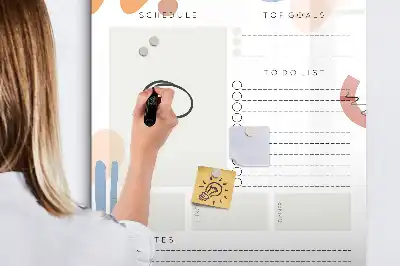 Tablica magnetyczna suchościeralna planer dzienny