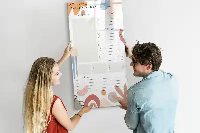 Tablica magnetyczna suchościeralna planer dzienny