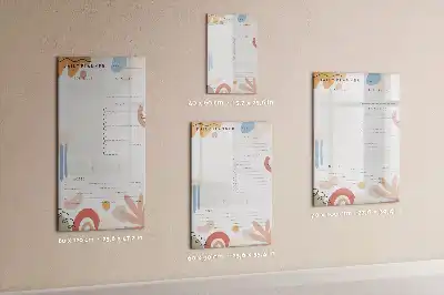 Tablica magnetyczna suchościeralna planer dzienny