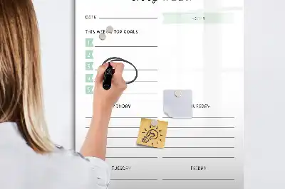 Tablica magnetyczna suchościeralna plan tygodnia