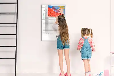 Tablica magnetyczna suchościeralna plan tygodnia