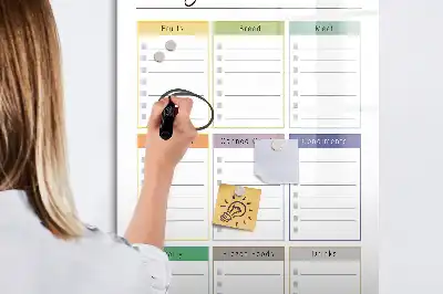 Tablica magnetyczna suchościeralna lista zakupów