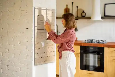 Tablica suchościeralna magnetyczna w kolorze jasnych desek