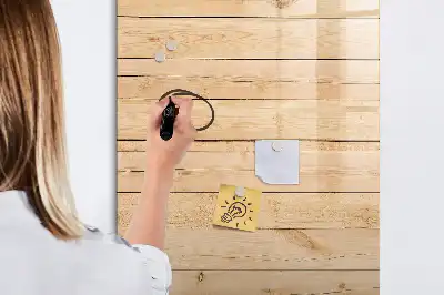 Tablica suchościeralna magnetyczna w kolorze jasnych desek