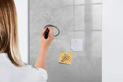 Tablica suchościeralna magnetyczna w kolorze jasnego betonu