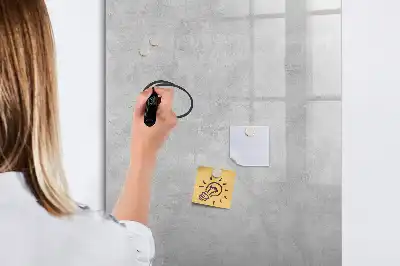 Tablica suchościeralna magnetyczna w kolorze jasnego betonu