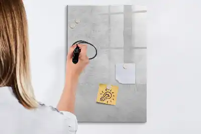 Tablica suchościeralna magnetyczna w kolorze jasnego betonu