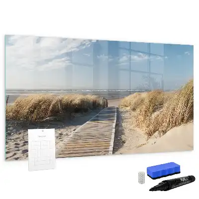 Tablica magnetyczna z pisakiem z motywem widoku na plażę