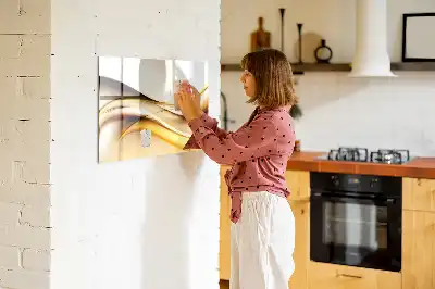 Tablica magnetyczna z pisakiem wzór abstrakcja fali