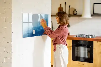 Tablica magnetyczna z pisakiem wzór abstrakcja wody