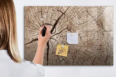 Tablica magnetyczna do pisania ze wzorem starego pnia drzewa