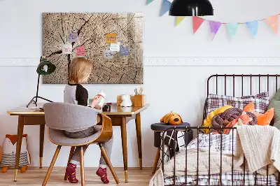 Tablica magnetyczna do pisania ze wzorem starego pnia drzewa