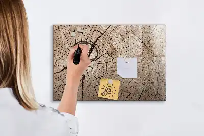 Tablica magnetyczna do pisania ze wzorem starego pnia drzewa