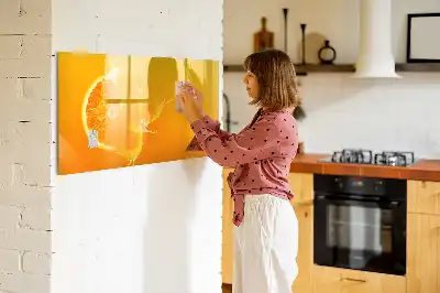 Tablica magnetyczna z pisakiem w kolorze pomarańczowym